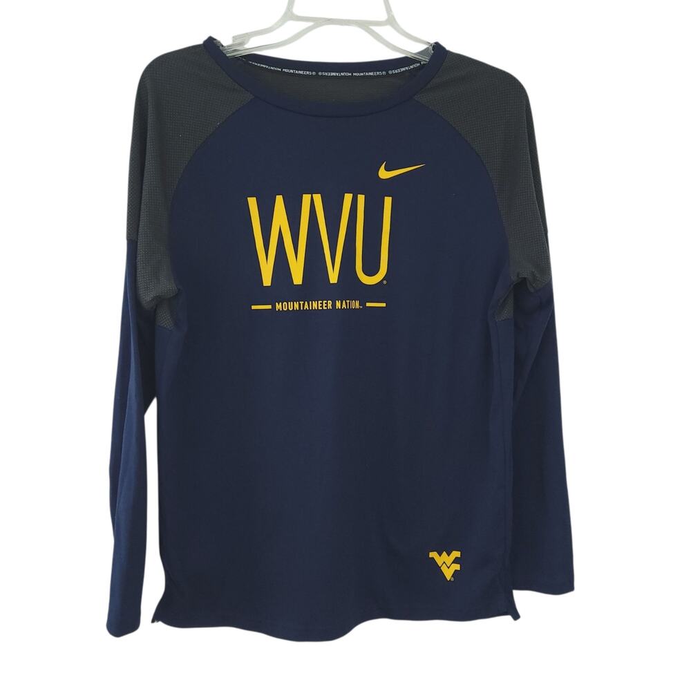 Men's Nike Dri-Fit Small West Virginia Mountainers Pullover Long Sleeve Shirt